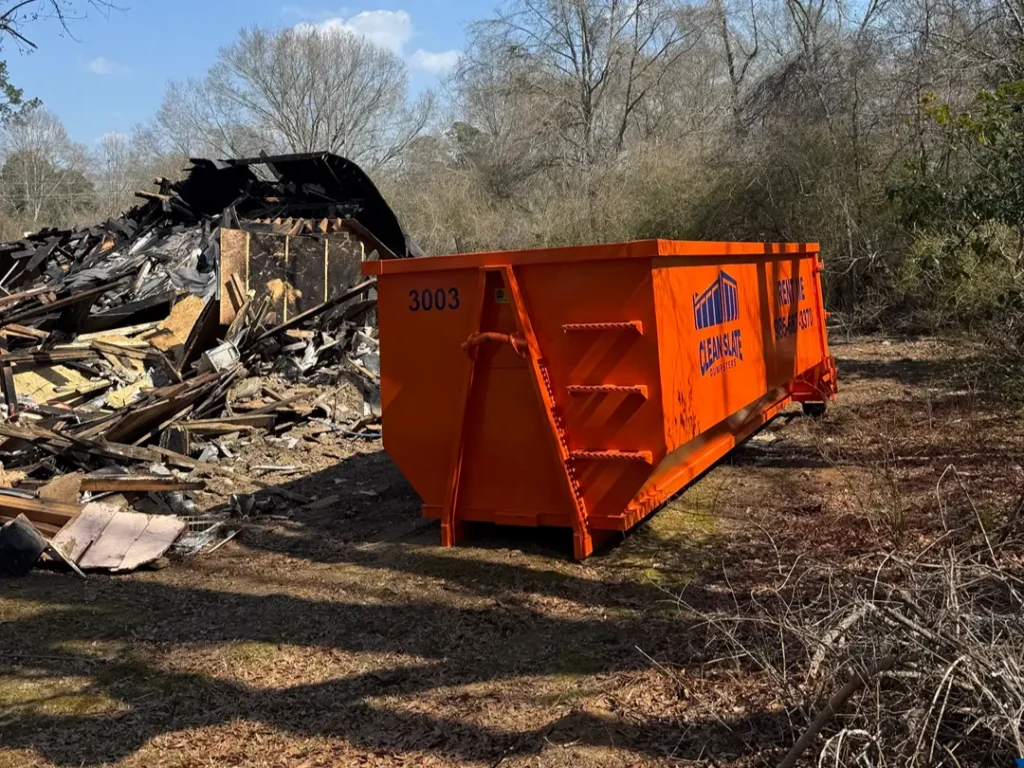 clean slate dumpster demolition debris hammond louisiana