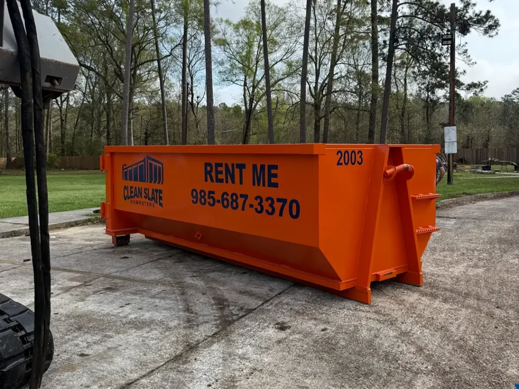 clean slate dumpsters orange rental hammond louisiana