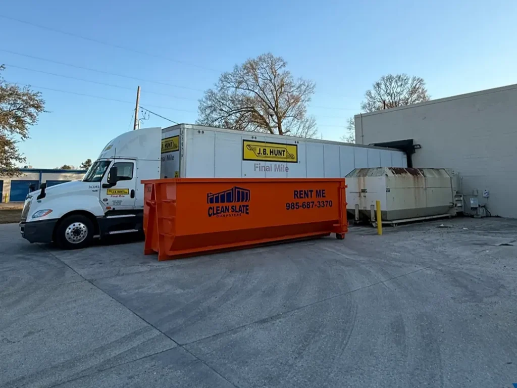 clean slate dumpsters rental container hammond louisiana