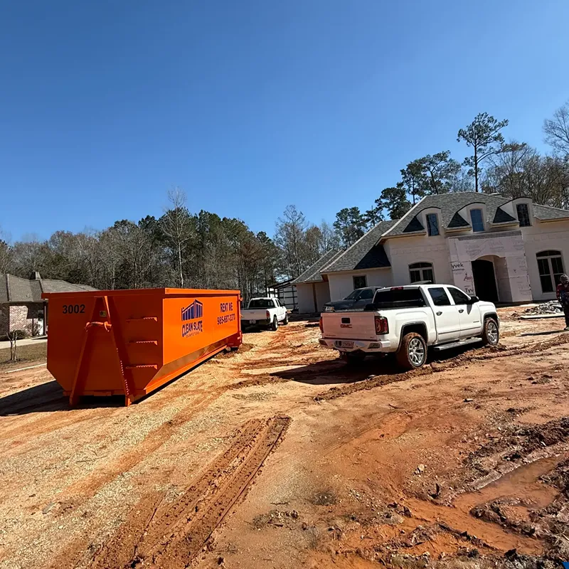 clean slate dumpsters roll off construction site hammond louisiana square