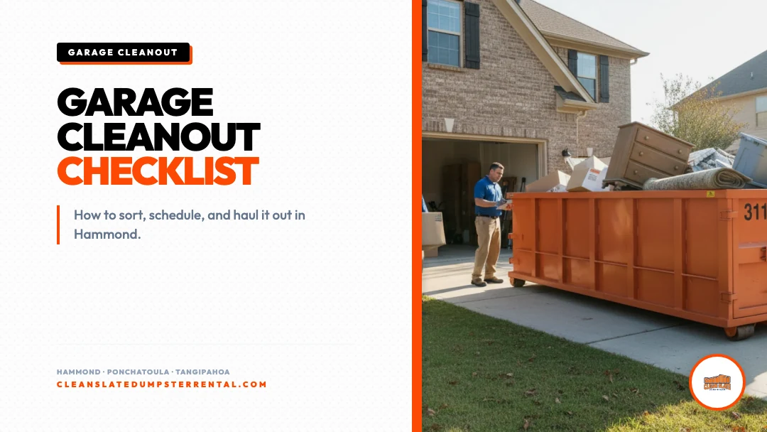 Garage Cleanout Checklist: Sort, Schedule, Haul It Out