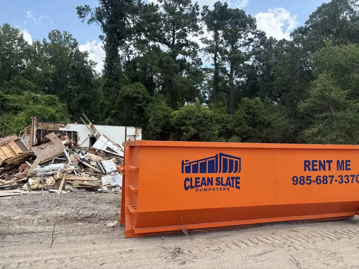 dumpster construction debris demolition