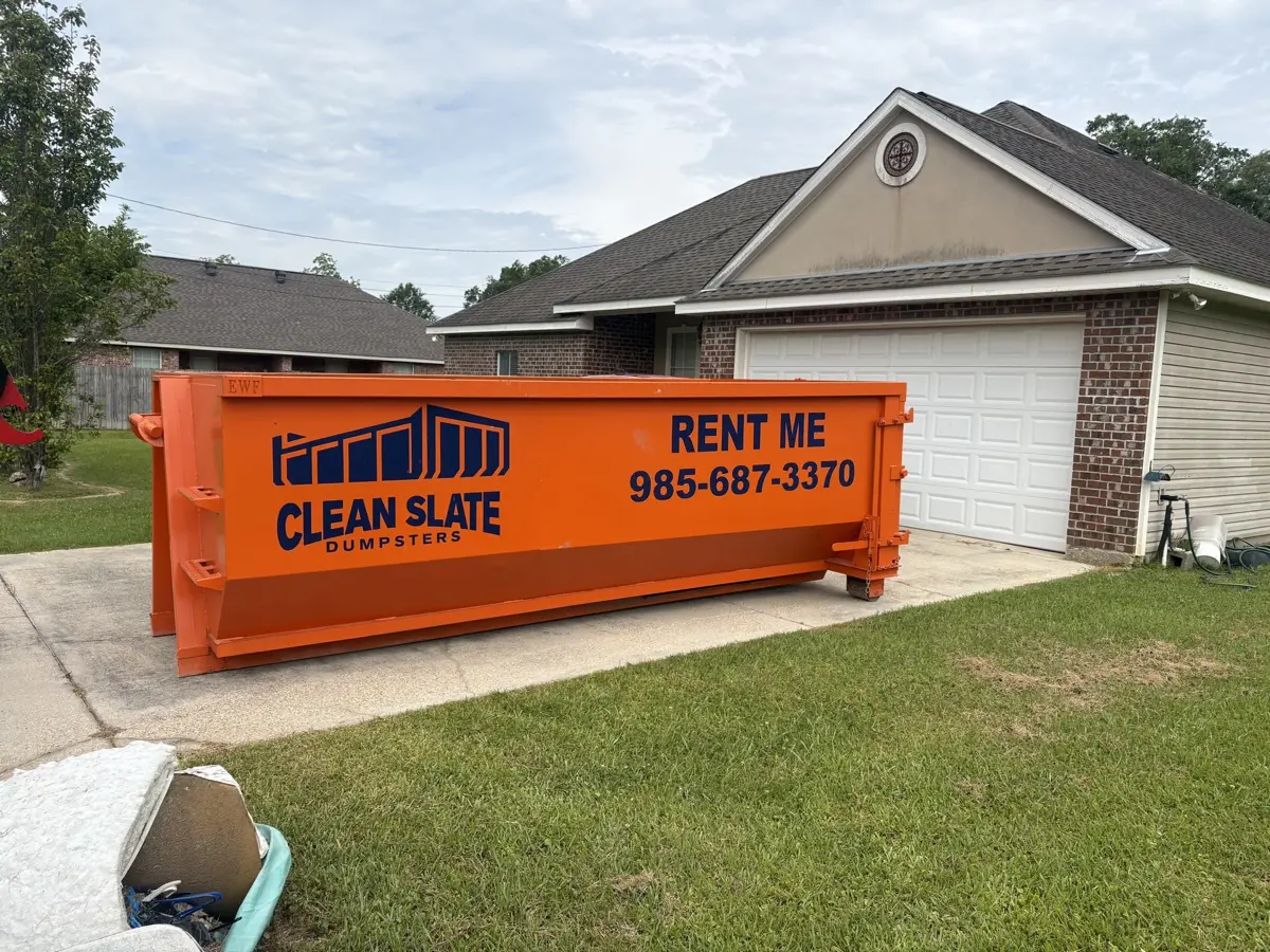 dumpster driveway residential delivery