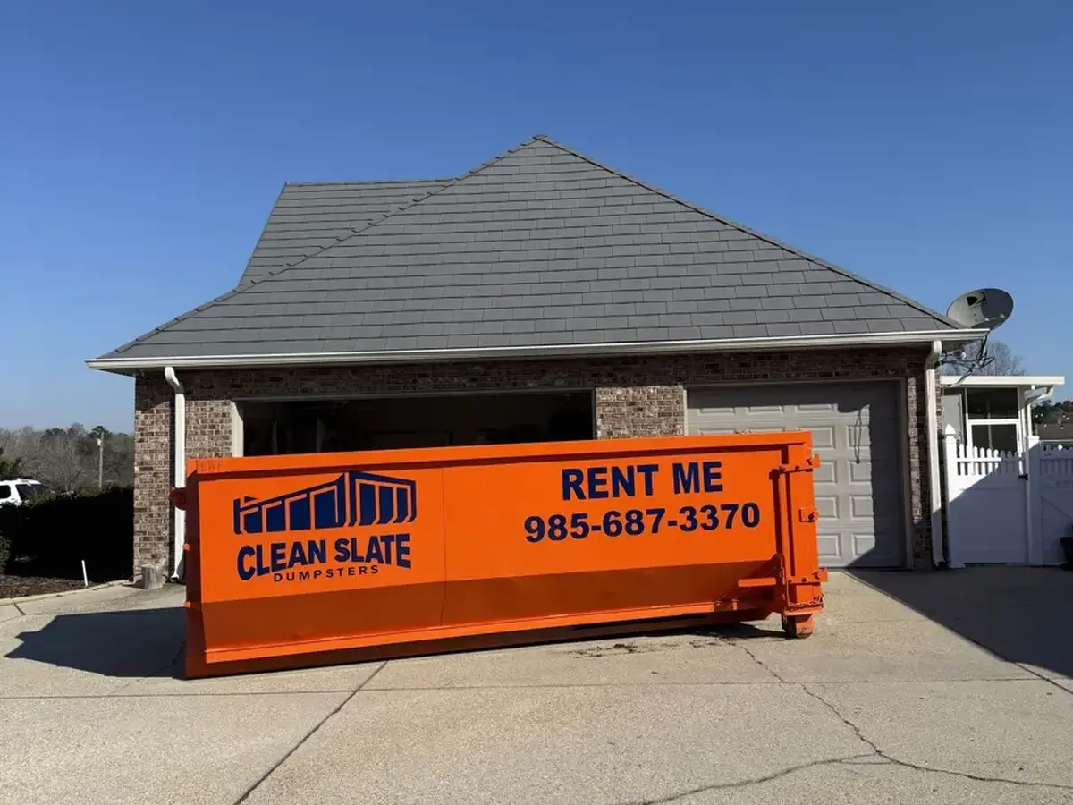 dumpster house driveway alley delivery